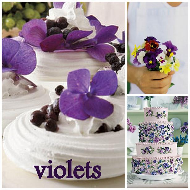 violet bouquet and wedding cake martha stewart weddings
