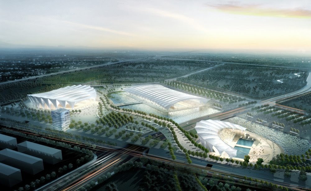 Aquatic Sports Center Architecture