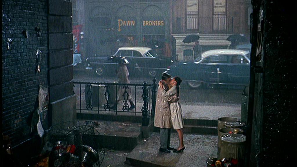 The closing shot of Breakfast at Tiffany's with George Peppard 