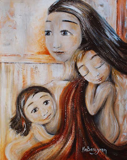 motherhood painting: I Can See Clearly Now