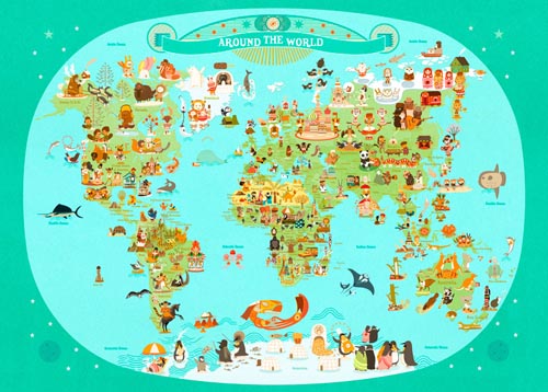 Julie Mercier World Map