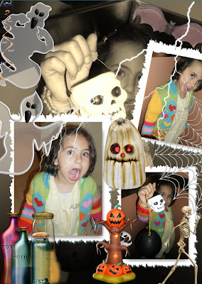 collage, halloweeen