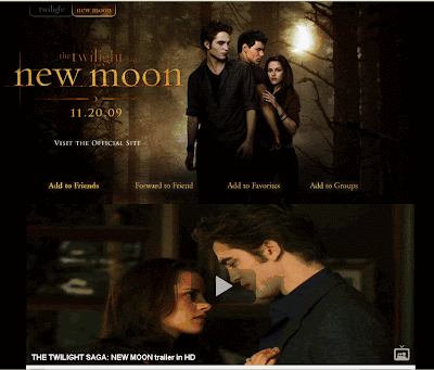 Twilight Teen PE: MYSPACE DE NEW MOON