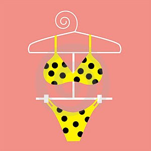 Itsy Bitsy Tiny Winy Yellow Polka Dot Bikini 37