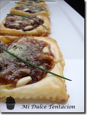  Tartaletas rellenas de Cebolla Confitada y Queso de Cabra - Sorteo 
