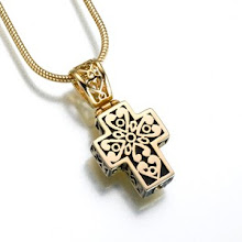 Gold Vermeil Filigree Cross keepsake