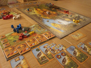 A game of Stone Age near the end
