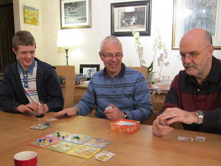Some of the players laughing during a game of Hick Hack