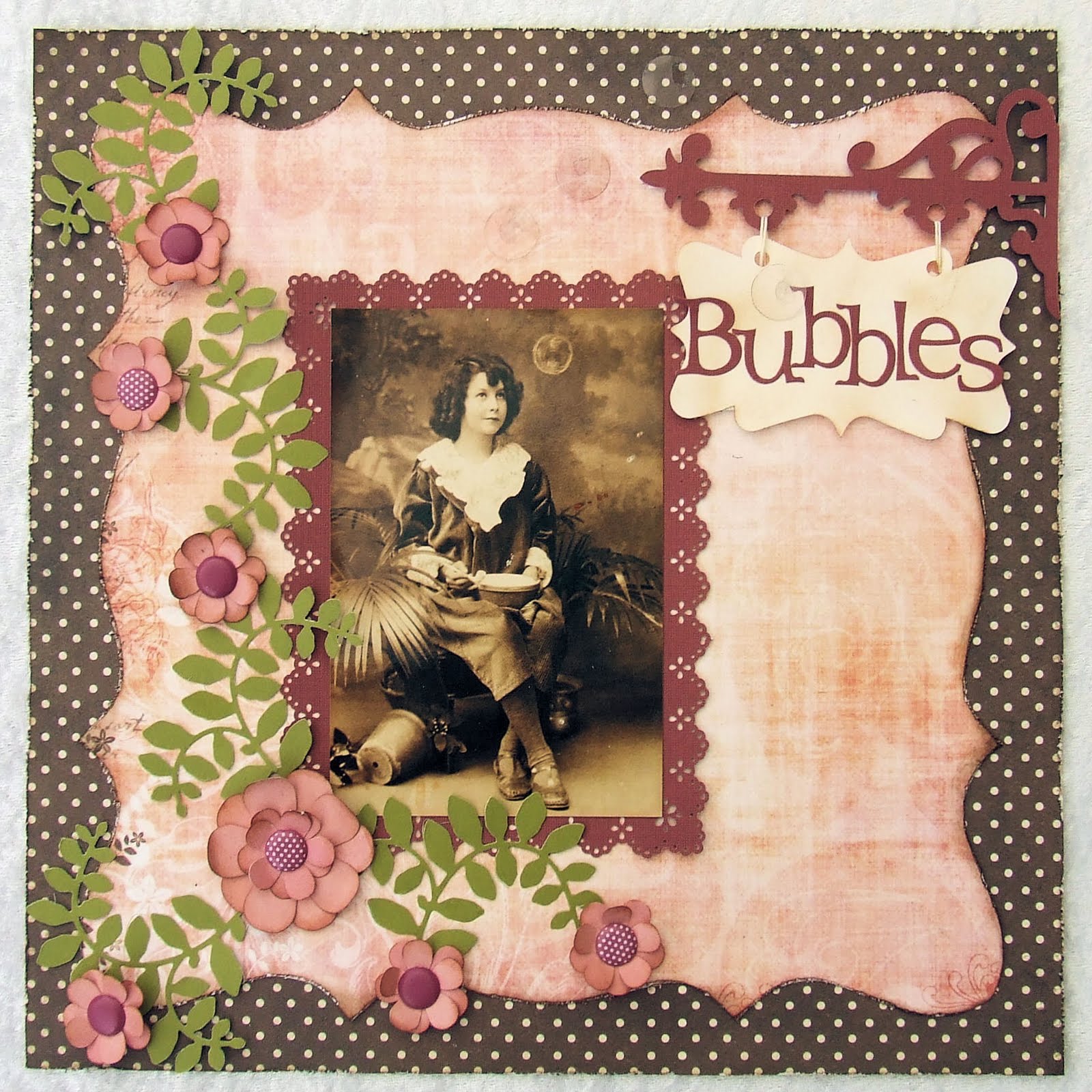 ARTful Wings Scrapbook pages Bubbles & Beach Comber