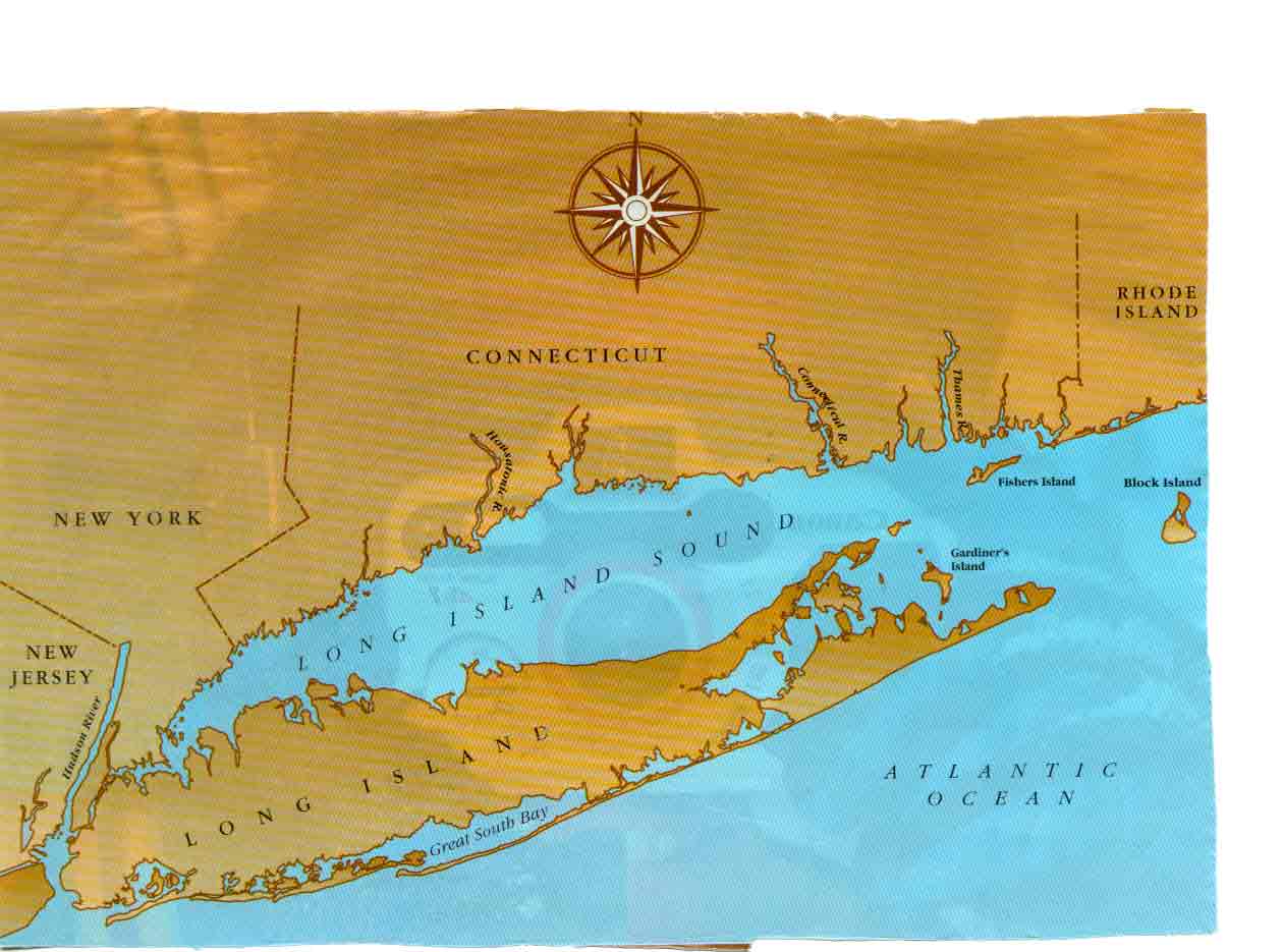 Лонга пролив карта