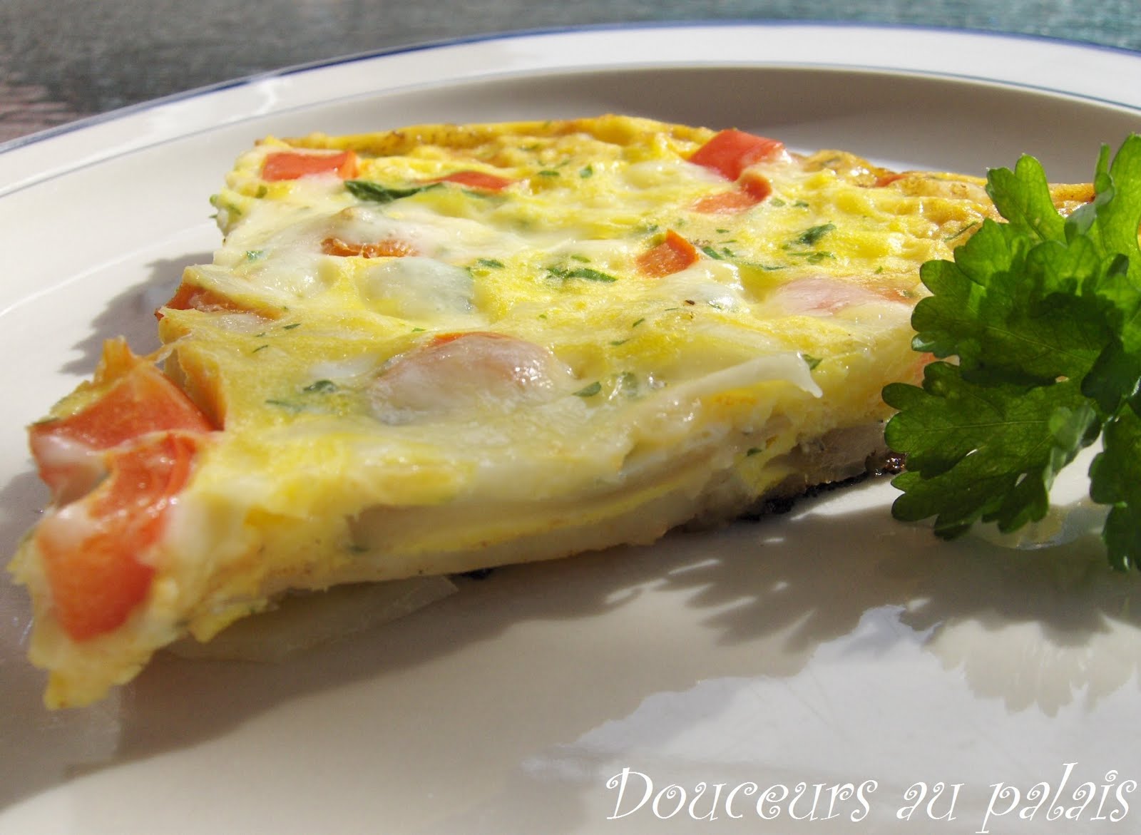 Frittata aux pommes de terre et aux poivrons