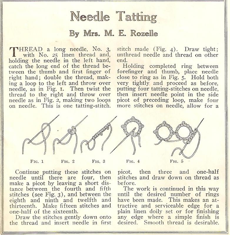 Tatting and not a lot else! A trip to the dark side!