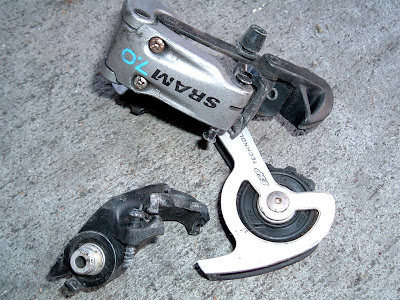 Image of broken SRAM derailleur