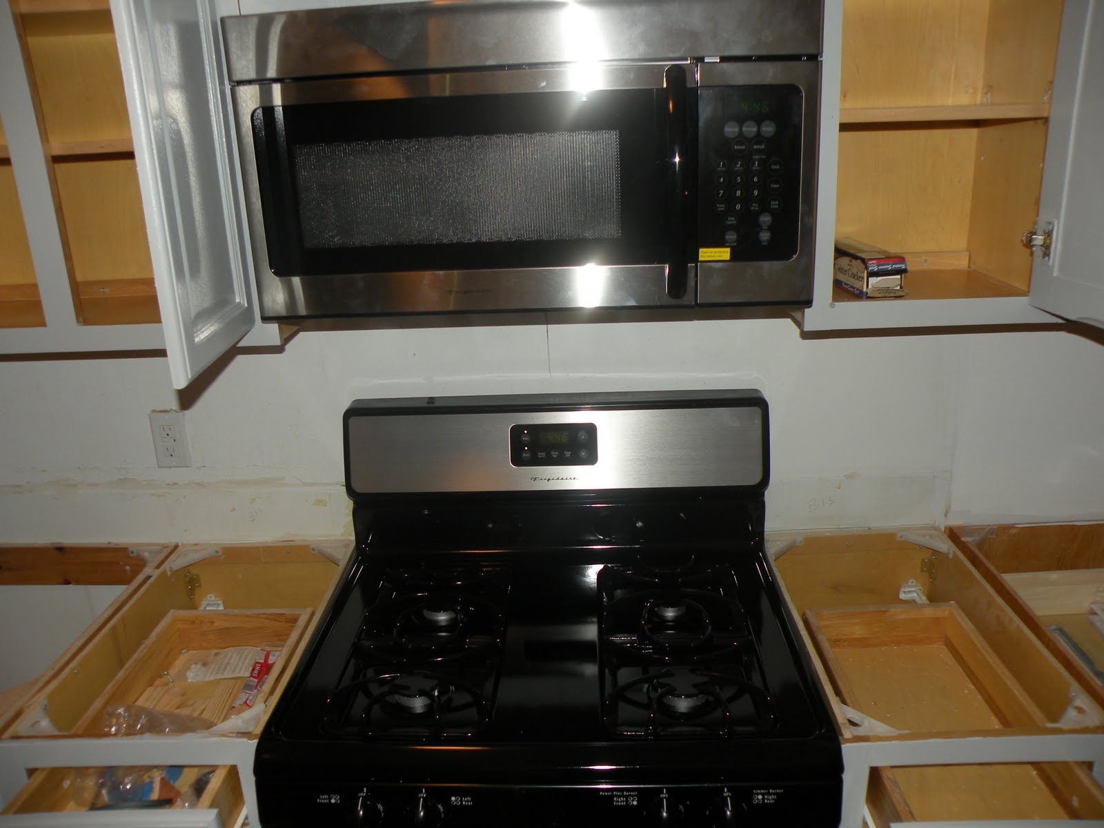 My Big Green Renovation Electrician & microwave install