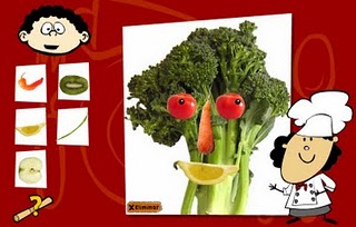 CARITAS CON FRUTAS Y VERDURAS