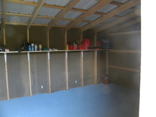 Inside Loafing Style Storage Shed