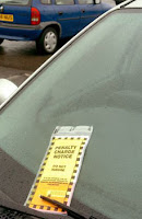 Parking Ticket on Car in England