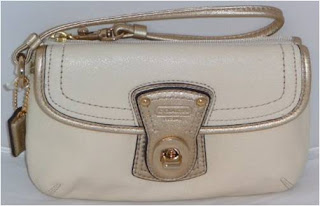 StrawberriesKingdom: COACH Legacy turnlock leather flap wristlet- SOLD OUT!