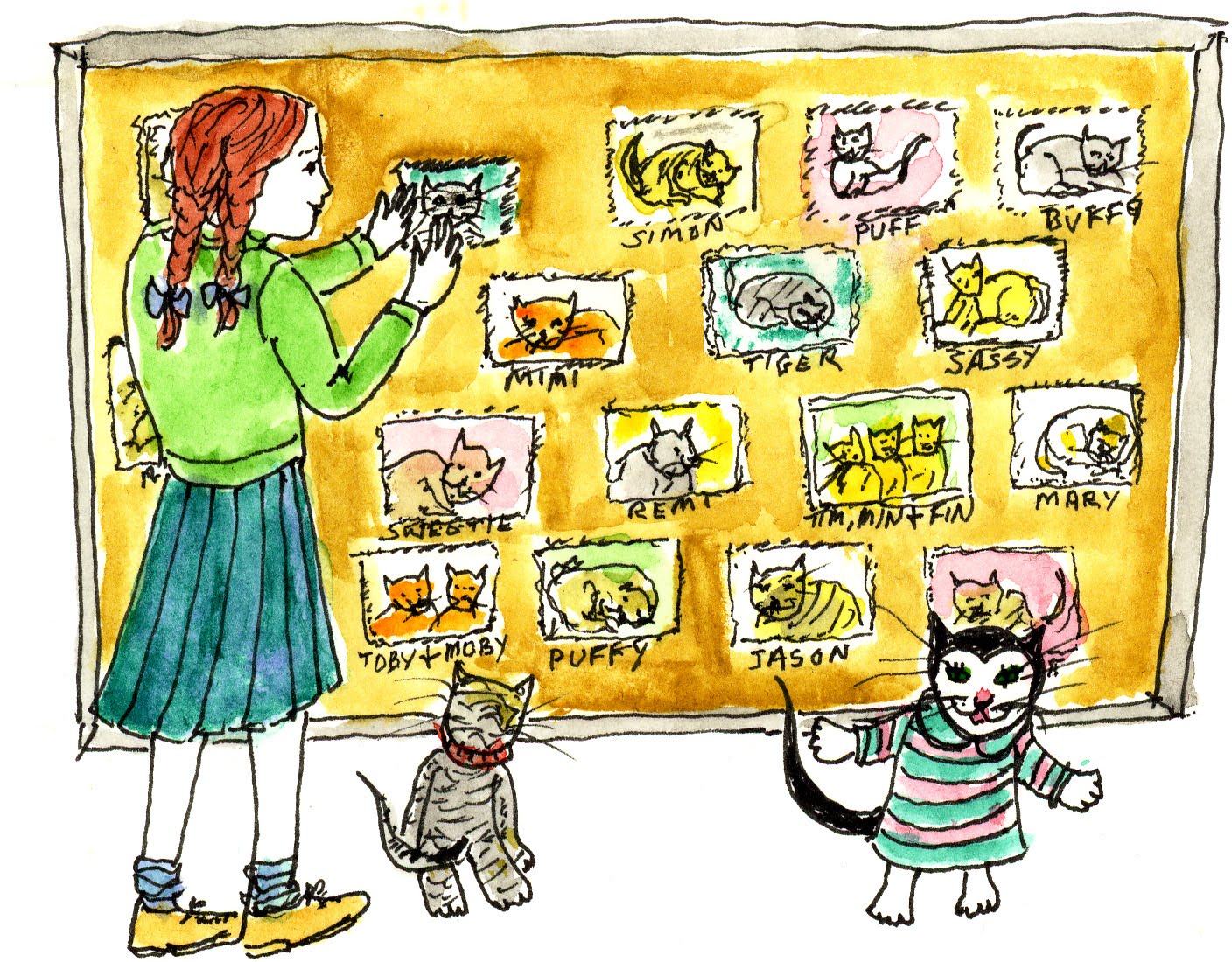 Tallulah The Cat Cat Store Bulletin Board