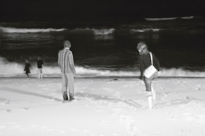 foto  Minuit sur la plage, Espinho - Portugal, midnight on the beach, photo dominique houcmant, goldo graphisme