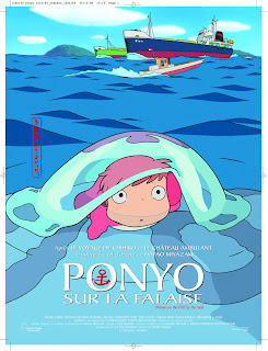 affiche de ponyo sur la falaise - gake no ue no ponyo