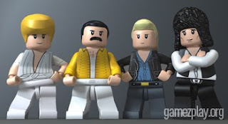 queen rock group as lego plyers in rock band