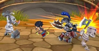battle scene from the game