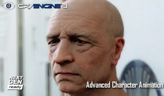 animated mans head showing off detail in this games engine