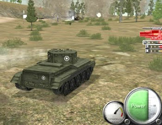 tank in battle scene