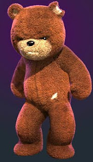 naughty bear game bear standing frowning!