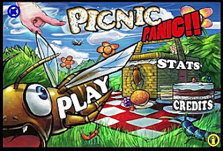 picnic scene on game start screen