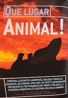Artículo de Península Valdés en Revista Viagem  - La Patagonia con lobos marinos se promueve en Brasil