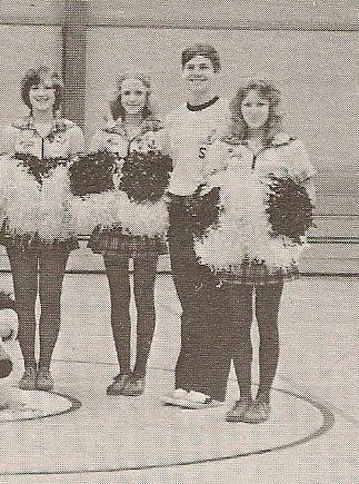Julie B., Sue T. Brian S., and Judy C. Madison Jr. High Cheer Leaders