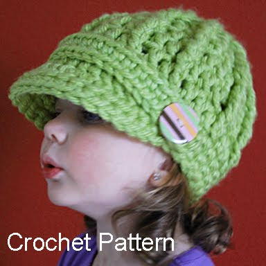 Chunky Winged-Brim Beanie Cap - Crochet Pattern - Planet Purl