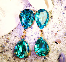 LUSCIOUS BLUE ZIRCON CRYSTAL POSTS