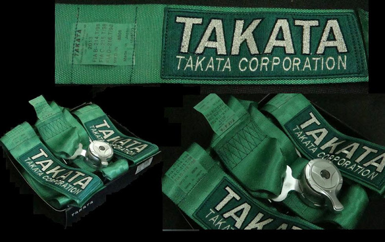 TAKATA FIA 6point 3inch quick release safety belt RM300