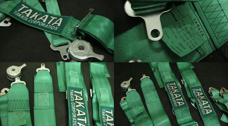 TAKATA FIA 6point 3inch quick release safety belt RM300