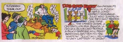 Two panels from the Marmaduke comic