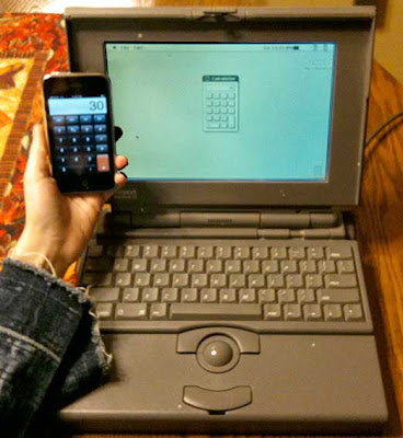 Powerbook 145 compared to an iPhone
