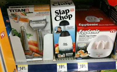 Slap Chop, Egg Genie, and Titan vegetable peeler