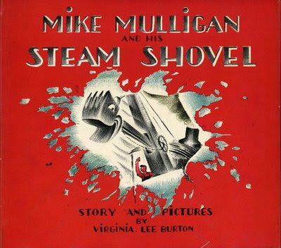 Red cover of Mike Mulligan and His Steam Shovel