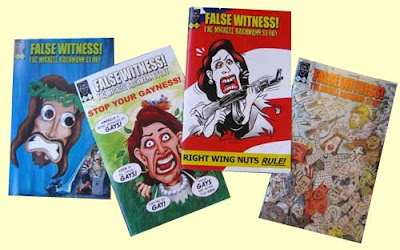 Four issues of False Witness comics