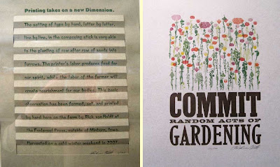 Two printed pieces about farming and gardening