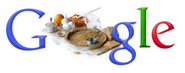 Google logo with pie crust
