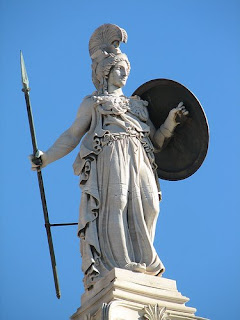 The statue of goddess Athena 