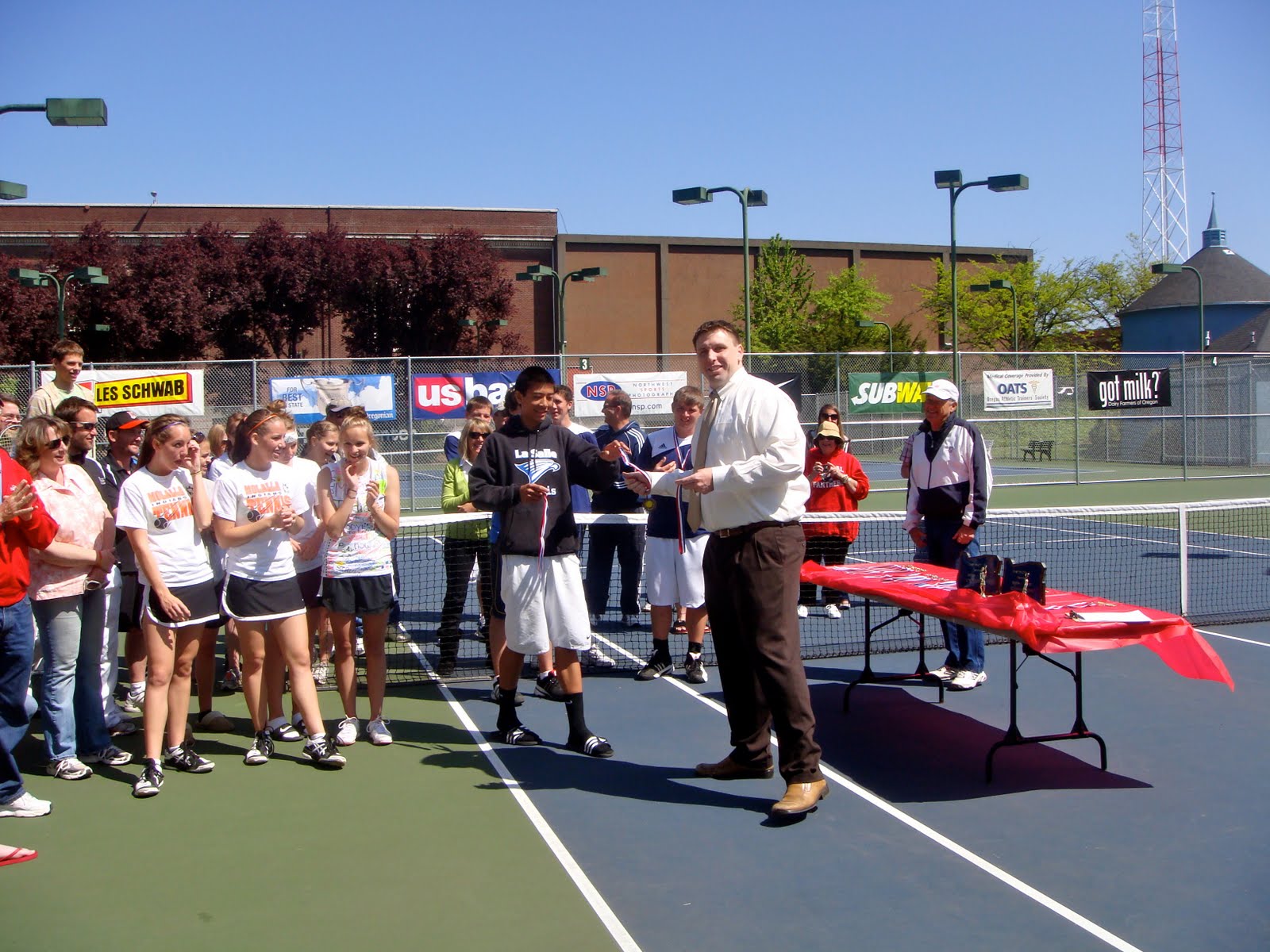 La Salle Athletics La Salle Boys' Tennis wins District Title, Girls