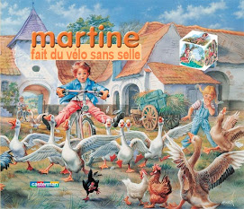 Martine fait du velo sans selle