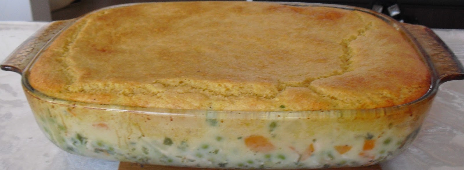 Chicken Pot Pie with Cornbread Crust