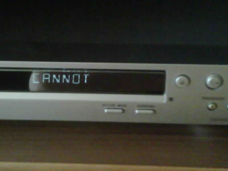 the candy monster Even My DVD Player is Tired.