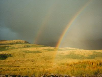 double rainbow in Cumbria